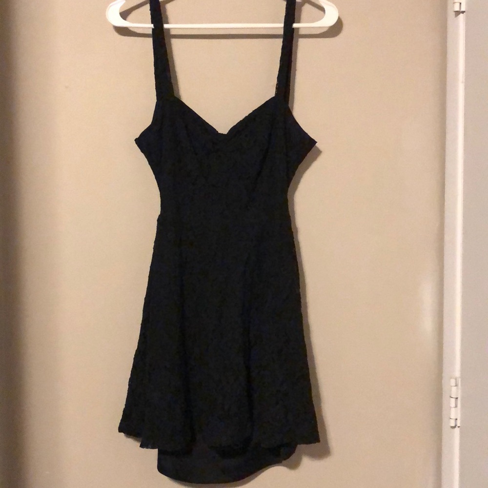Open tie back dress